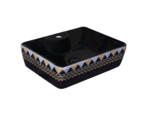 Linea Black Vector | 16×12 Wall Mounted Basin